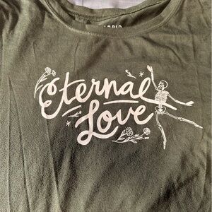 Torrid Olive Green “Eternal Love” Tee Size 3